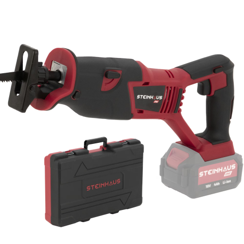 FIERASTRAIE SI POLIZOARE UNGHIULARE - Fierastrau sabie pe acumulator Steinhaus ONE 18V, PRO-ONE-RS, 3000rpm, lungime cursa 22mm, fara acumulator/incarcator, valiza transport (RESIGILAT)