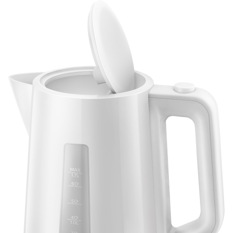 Fierbator Philips HD9318/00, 2020W, 1.7 l, capac cu resort, plastic, led de control, indicator de nivel al apei, filtru detasabil, fara fir cu baza Pirouette 360, Alb [3]
