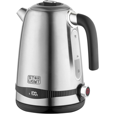 ESPRESSOARE SI CAFETIERE - RESIGILATE - Fierbator Star-Light FDG-1722DSS, 2200W, 1.7 l, filtru ceai detasabil, control digital, display LCD, iluminare LED, oprire automata, inox