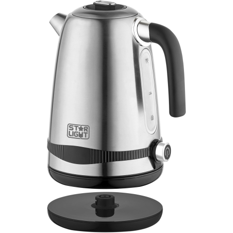Fierbator Star-Light FDG-1722DSS, 2200W, 1.7 l, filtru ceai detasabil, control digital, display LCD, iluminare LED, oprire automata, inox [2]