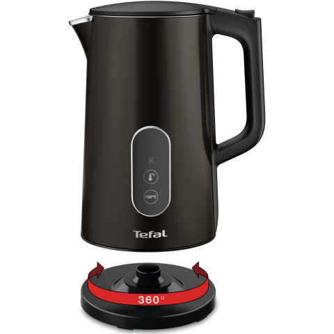 Fierbator Tefal Digital KI831E10, 5 trepte de temperatura, functie Pastrare la cald, filtru anticalcar detasabil, negru [4]