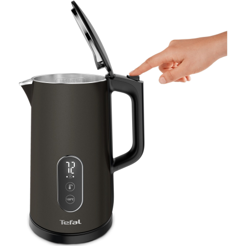 Fierbator Tefal Digital KI831E10, 5 trepte de temperatura, functie Pastrare la cald, filtru anticalcar detasabil, negru [6]