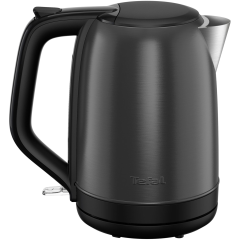 Fierbator Tefal Subito KO5S08E0, 2400W, rezervor apa 1.7L, otel inoxidabil, baza rotativa 360°, filtru detasabil & lavabil, indicator nivel apa, negru & gri [2]