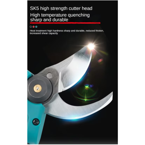 Foarfeca electrica pe acumulator pentru gradina Rovo RV-FE, 21 V, putere maxim 800 W, motor brushless, valiza de transport, taiere maxim 25 mm, contine: 2 acumulatori 2.0 Ah + incarcator + valiza tran [1]