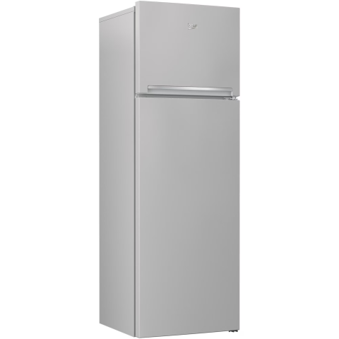 Frigider cu doua usi Beko RDSA310M40SN, 306 l, Clasa E, Cooling Fan, Safety Glass, H 175 cm, Argintiu [1]