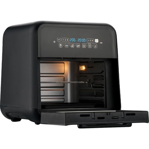 Friteuza cu aer cald Breville Airfryer VDF127X-DIM, 2000W, capacitate 10.6 l, 7 programe, display digital, rotisor, negru [3]