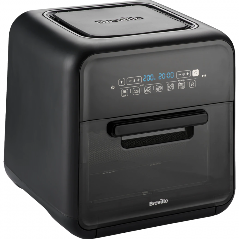 Friteuza cu aer cald Breville Airfryer VDF127X-DIM, 2000W, capacitate 10.6 l, 7 programe, display digital, rotisor, negru [1]