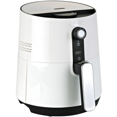 ELECTROCASNICE - RESIGILATE - Friteuza cu aer cald Heinner AirFryer HAF-1300WH, gatire fara ulei, 1300 W, capacitate vas 3.6l, capacitate cos 2.6L , termostat reglabil 0-200˚C, timer 30 min, alb