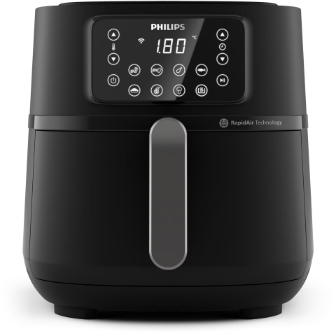 Friteuza cu aer cald Philips HD9285/93 seria 5000 XXL conectat, 16 in 1 functii de gatit, 7.2 l (1.4 kg), Tehnologie Rapid Air, Conectat la aplicatia HomeID, Controlul timpului: Pana la 60 de minute [1]