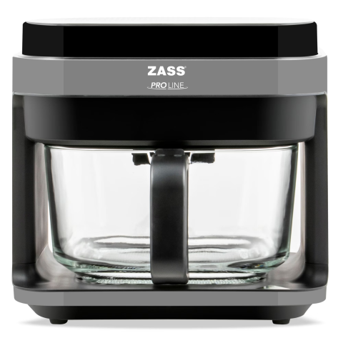 Friteuza cu aer cald ZASS ZAF 09, Capacitate de 5, 5l, Cos de sticla securizata detasabil, Control digital, Gri Antracit [2]