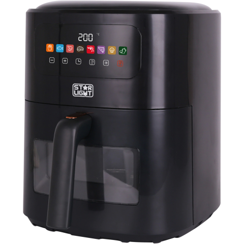 ELECTROCASNICE - RESIGILATE - Friteuza digitala fara ulei Star-Light Airfryer DAFB-6017BL, 1700W, 6l, Control touch, Display LED