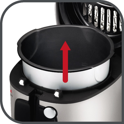 Friteuza Tefal Mega FR480015, XXL, 2100 W, 3.3L, temperatura ajustabila 150-190°C, filtru mirosuri neplacute, alb/gri [1]