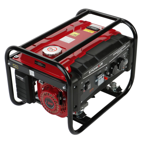 COMPRESOARE SI GENERATOARE - Generator curent electric Steinhaus PRO-GEN2900, 2900 W cu stabilizator de tensiune, benzina, autonomie 10h (RESIGILAT)