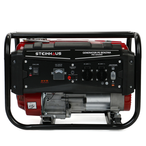 Generator curent electric Steinhaus PRO-GEN2900, 2900 W cu stabilizator de tensiune, benzina, autonomie 10h (RESIGILAT) [1]