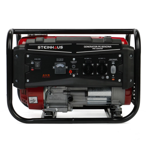 Generator curent electric Steinhaus PRO-GEN3150, 3150 W cu stabilizator de tensiune, benzina, autonomie 9.8 h (RESIGILAT) [1]