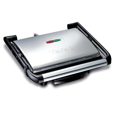 Gratar electric multifunctional Tefal Inicio Grill GC241D38, 2000 W, functie Panini integrata, placi antiaderente 30×20 cm, tavita colectoare grasime detasabila, design vertical pentru depozitare comp [1]
