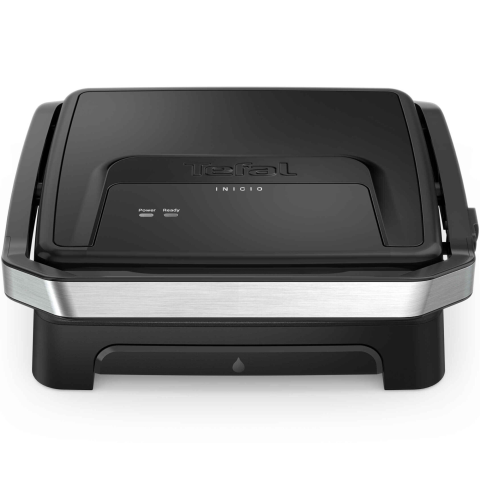 ARTICOLE DIVERSE - Gratar electric multifunctional Tefal Inicio Panini Maker & Grill GC271810, 2180W, pana la 6 persoane, suprafata antiaderenta de gatit 29x26 cm, depozitare verticala, depozitare cablu, tavita suc deta