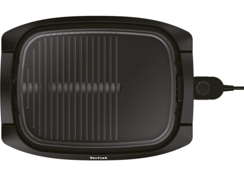 Selecție unică - Gratar electric Tefal Plancha CB6A0830, 2000 W, 2 zone de gatit, suprafata antiaderenta, capac, Negru