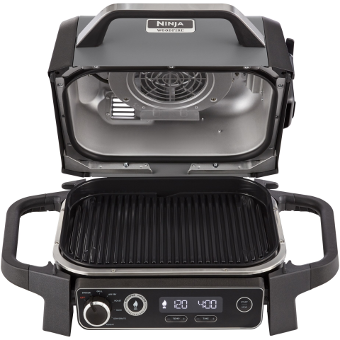 Gratar si afumator electric Ninja Woodfire OG701EU, 2400w, 7 functii de gatit, gri [2]