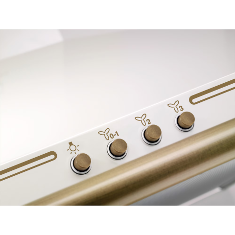 Hota incorporabila decorativa Electrolux EFC226V, Putere de absorbtie 420 mc/h, Iluminare LED, Clasa D, 60 cm, Alb rustic [5]
