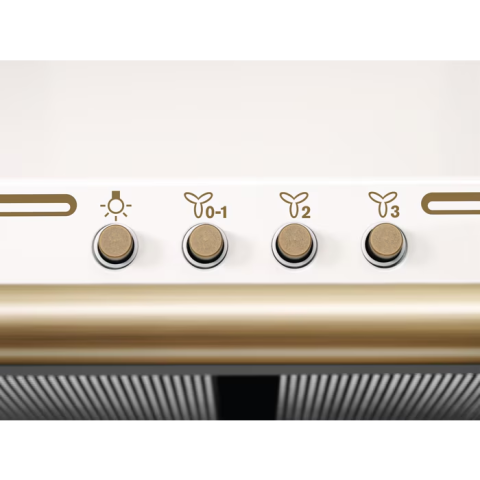Hota incorporabila decorativa Electrolux EFC226V, Putere de absorbtie 420 mc/h, Iluminare LED, Clasa D, 60 cm, Alb rustic [4]