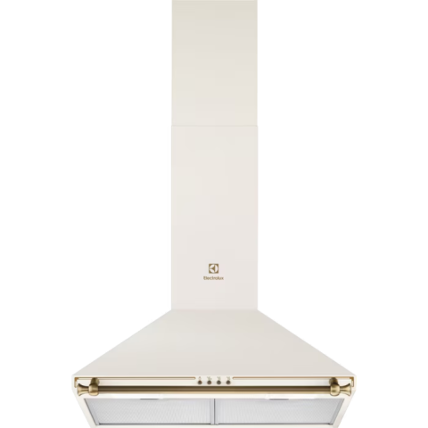 HOTE SI PLITE ELECTRICE - Hota incorporabila decorativa Electrolux EFC226V, Putere de absorbtie 420 mc/h, Iluminare LED, Clasa D, 60 cm, Alb rustic