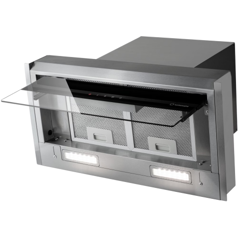 Hota incorporabila Turbionaire TEN60BS, Putere de absorbtie 720 mc/h, Motor Brushless, Control tactil pe Panoul mobil, Dubla aspiratie, Sticla tratata termic, Instalare flexibila, Iluminat LED,Clasa A [2]