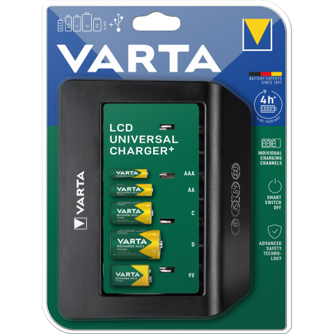APARATE DE SPALAT CU PRESIUNE - Incarcator Acumulatori Varta LCD Universal Charger+ 57688, AA/AAA/C/D/9V