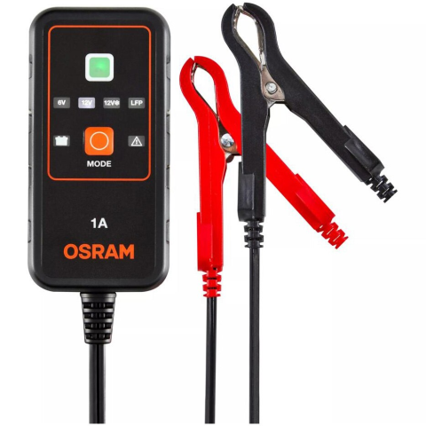 APARATE DE SPALAT CU PRESIUNE - Incarcator baterie Smart battery charger Osram 901, 1A , 6V/12V , Compatibil Sistem Start/Stop