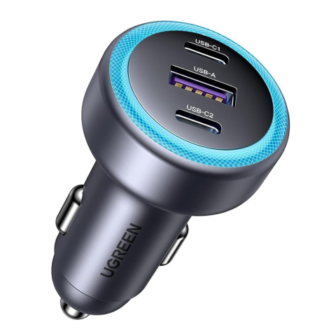 TELEFOANE SI SMARTWATCH-URI - RESIGILATE - Incarcator pentru Masina, USB, 2x USB-C, 30W - Ugreen EC307 (45843) - Black
