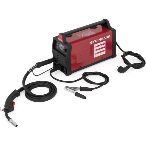 ARTICOLE DIVERSE - Invertor sudura cu rola sarma flux 0.45 kg MIG/MMA/TIG Steinhaus PRO-MIG130, 230 V, 20-130 A curent, 0.8-1.0 mm diametru sarma de sudura, 1.6-3.2 mm diametru electrod de sudura