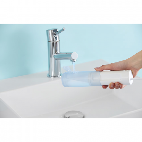 Irigator bucal Panasonic EW-DJ11-A503, 2 trepte de presiune, Portabil, 20min autonomie (2xAA), Capacitate 150ml, Alb [3]
