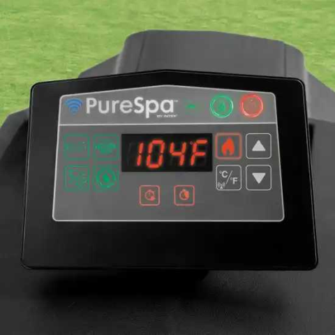 Jacuzzi gonflabil PureSpa Onyx Black Bubble Deluxe Intex 28458, D181xH71cm, PVC, 4 locuri, protectie baza, prelata acoperire si 2 tetiere gonflabile [2]