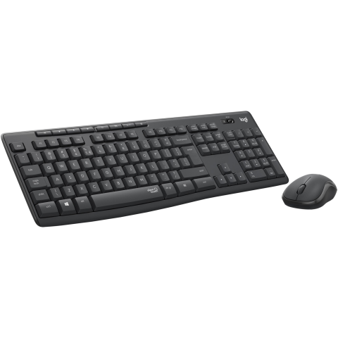 Kit wireless tastatura si mouse Logitech MK295 Silent, layout US INTL, Graphite [1]