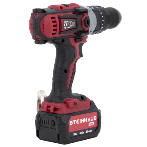 Masina de gaurit si insurubat cu percutie (bormasina) cu acumulator Steinhaus ONE 18V, PRO-ONE-CDH2, 45Nm, 16 trepte torsiune, 2 trepte turatie 450/1600 RPM, mandrina metalica rapida 13mm, cu acumulat [1]