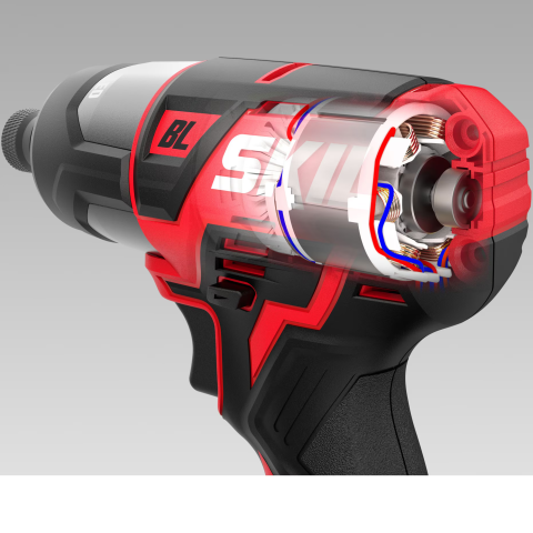Masina de insurubat (bormasina) pe acumulator cu impact Skil Red SD1E2230CA, 12 V, motor Brushless, compacta, 2600 rpm, 140 Nm, cu LED inel 360 cu acumulator si incarcator (RESIGILAT) [1]