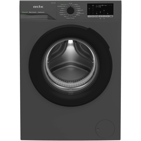 MASINI DE SPALAT SI USCATOARE RUFE - Masina de spalat rufe Arctic APLM2WFSU27211S, 7 Kg, 1200 RPM, Clasa A, Motor Silent Inverter, Recycled Tub, Steam, Child Lock, Add-In, Antracit