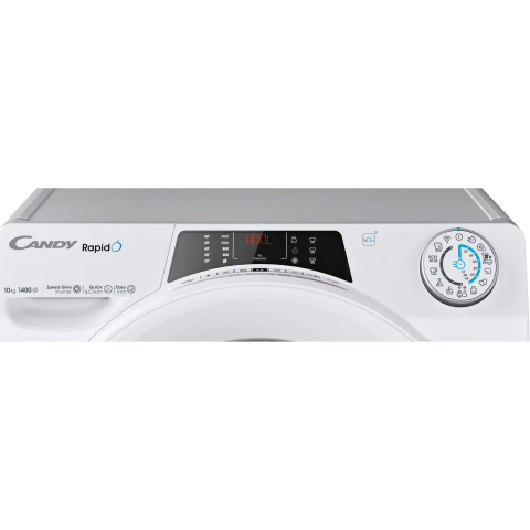 Masina de spalat rufe Candy Rapido RO 14104DWMT/1-S, 10 kg, 1400 rpm, Clasa A, Wi-Fi, Bluetooth, Motor Inverter, Quick & Clean, Steam, Alb [2]