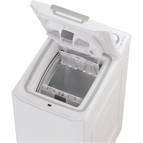 Masina de spalat rufe cu incarcare verticala Candy TCA284TM5-S, 8 kg, 1200 RPM, Clasa A, Motor Inverter, Display digital 4D, Wifi,Mix Power Systems, Gentle touch opening, Alb [4]