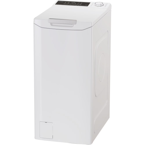Masina de spalat rufe cu incarcare verticala Candy TCA284TM5-S, 8 kg, 1200 RPM, Clasa A, Motor Inverter, Display digital 4D, Wifi,Mix Power Systems, Gentle touch opening, Alb [1]