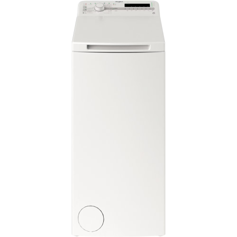 MASINI DE SPALAT SI USCATOARE RUFE - Masina de spalat rufe cu incarcare verticala Whirlpool TDLR6040SEU/N, 6 kg, 1000 RPM, Clasa C, Tehnologia Al 6-lea Simt, Display Digital, Alb