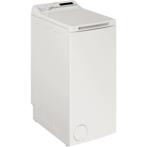 Masina de spalat rufe cu incarcare verticala Whirlpool TDLR6040SEU/N, 6 kg, 1000 RPM, Clasa C, Tehnologia Al 6-lea Simt, Display Digital, Alb [1]