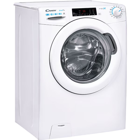 Masina de spalat rufe cu uscator Candy Smart Pro CSOW 4965TWE/1-S, 9 kg spalare, 6 kg uscare, 1400 RPM, Clasa C, WiFi, Active Motion Systems, Steam, Kg Detector, Alb [1]