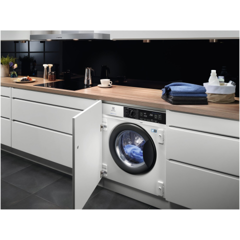 Masina de spalat rufe incorporabila Electrolux EW7N7F348SI, 8 kg, 1400 RPM, Clasa B, Motor Inverter, SensiCare, SteamCare, Alb [2]