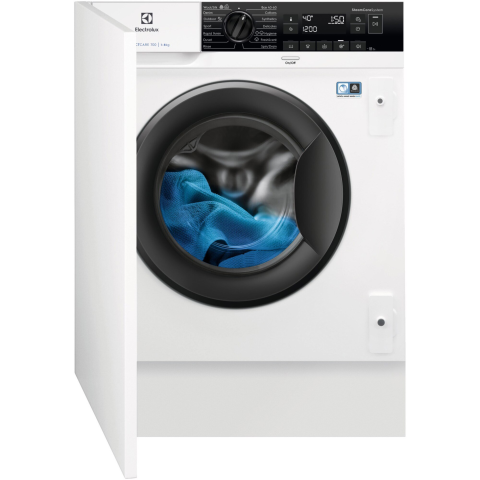 MASINI DE SPALAT SI USCATOARE RUFE - Masina de spalat rufe incorporabila Electrolux EW7N7F348SI, 8 kg, 1400 RPM, Clasa B, Motor Inverter, SensiCare, SteamCare, Alb