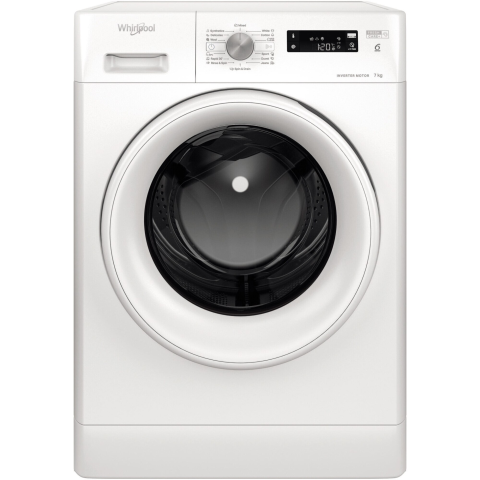 ELECTROCASNICE - RESIGILATE - Masina de spalat rufe Whirlpool FreshCare+ FFS 7469 W EE, 7 kg, 1400 RPM, Clasa A, Tehnologia AL 6-lea Simt, MotorSense Inverter, Alb