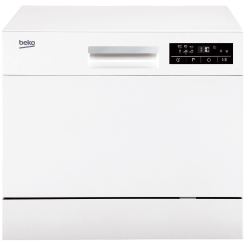 MASINI DE SPALAT VASE - Masina de spalat vase compacta Beko DTC36610W, 6 seturi, 6 programe, Clasa F, 55 cm, Alb