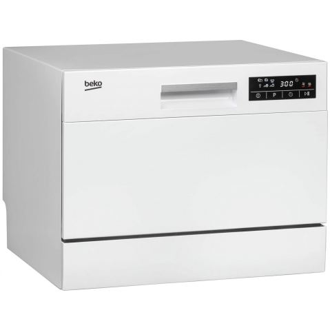 Masina de spalat vase compacta Beko DTC36610W, 6 seturi, 6 programe, Clasa F, 55 cm, Alb [1]