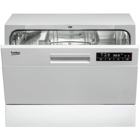 Masina de spalat vase compacta Beko DTC36610W, 6 seturi, 6 programe, Clasa F, 55 cm, Alb [2]