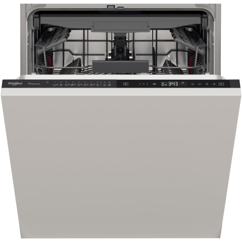 MASINI DE SPALAT VASE - Masina de spalat vase incorporabila Whirlpool WIP 4T233 PFEG B, 14 seturi, 10 programe, Clasa D, PowerClean Pro, Tehnologia al 6-lea Simt, Motor Inverter, Sistem Natural Dry, 60 cm